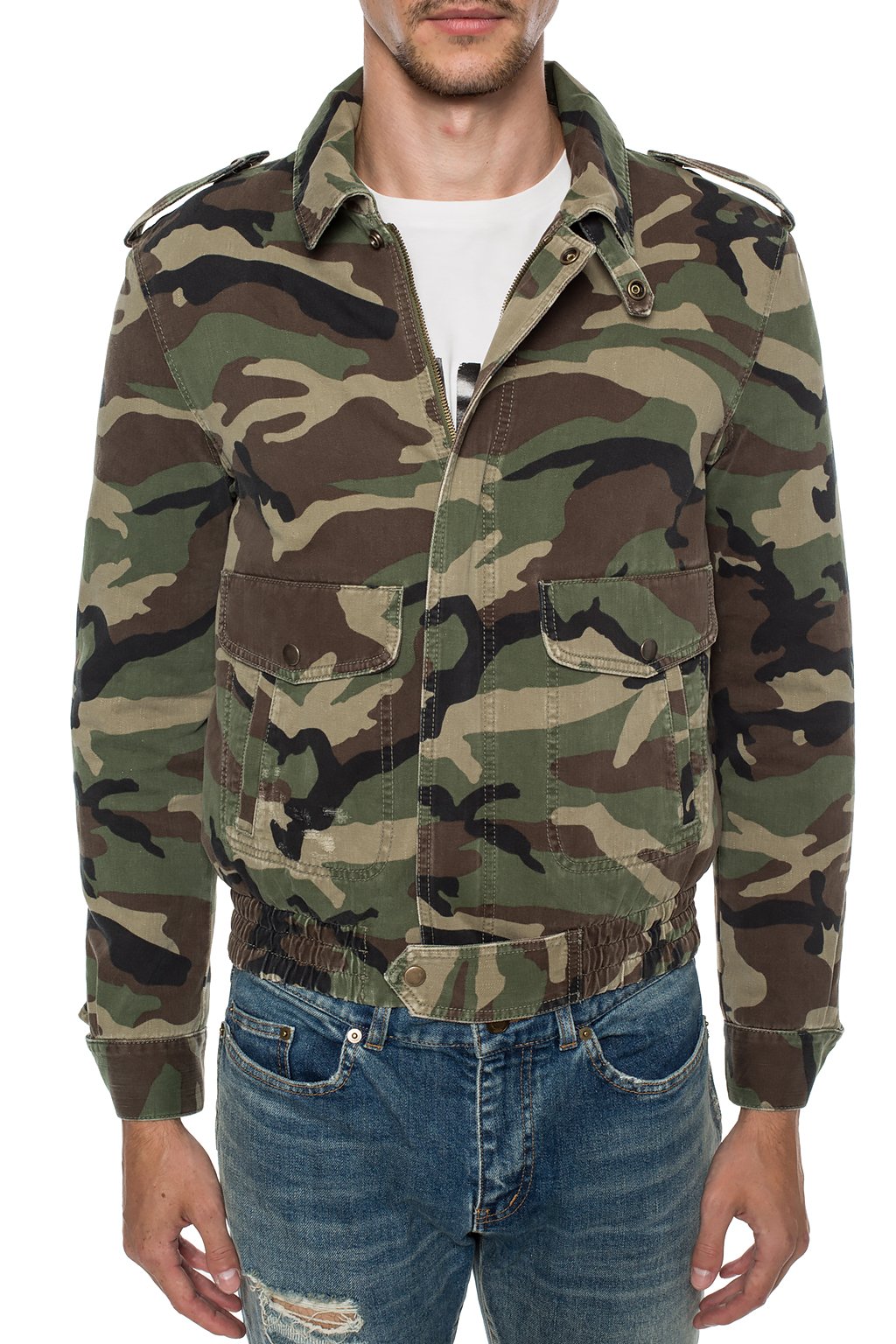 Saint Laurent Camo jacket | Men's Clothing | Vitkac